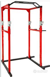 Power Rack multifunzione barra trazioni home gym