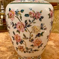 Vaso Limoges decorato a mano fiori