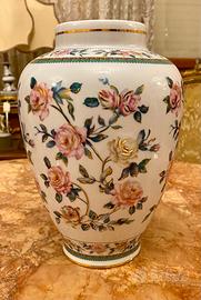 Vaso Limoges decorato a mano fiori