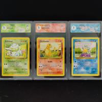 Pokemon Trio Starter set base GRAAD