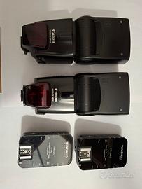 Coppia Flash Canon 580Ex + 2 trigger Wirpless 