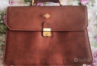 Cartella in vera pelle porta documenti 