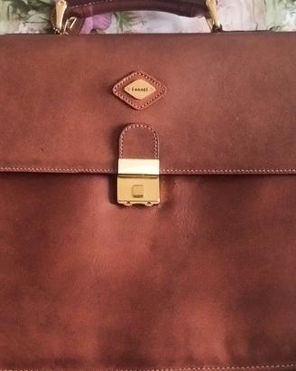 Cartella in vera pelle porta documenti 