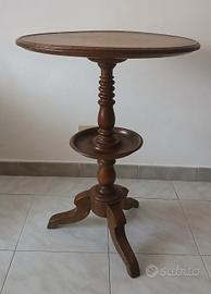 Tavolino da fumo Gueridon in noce