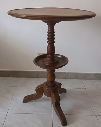 Tavolino da fumo Gueridon in noce