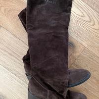 Stivali morbidi pelle scamosciata tag 38