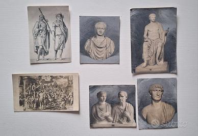 Set 6 Rare Stampe Epoca Antica Roma - Collezion.