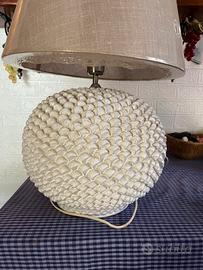 Pigna Lume Rotondo H30 In Ceramica Siciliana