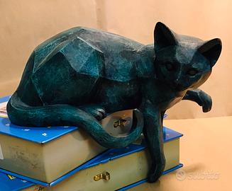 GATTO SDRAIATO by ENESCO U.S.A. lunghezza cm.20