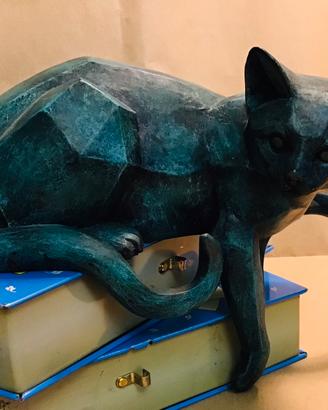 GATTO SDRAIATO by ENESCO U.S.A. lunghezza cm.20