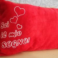 Cuscino rosso Amore "Sei il mio sogno"