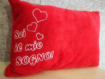 Cuscino rosso Amore "Sei il mio sogno"