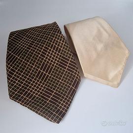 2 cravatte vintage con sigillo