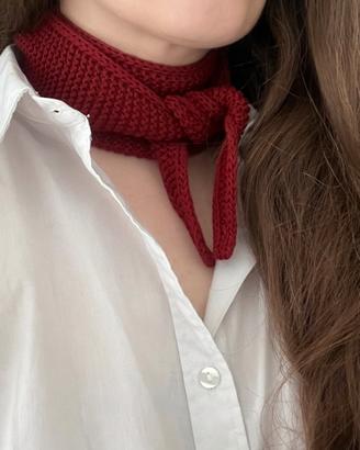 Sophie scarf in puro cotone - Rosso intenso