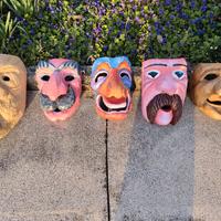 Maschere in legno artigianali 