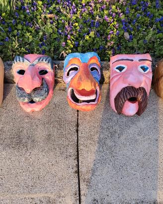 Maschere in legno artigianali 