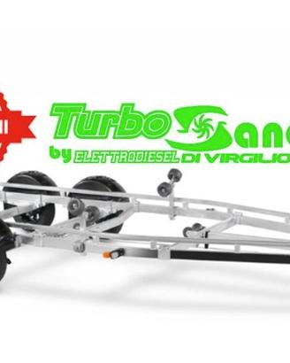 Carrello Ellebi nautico doppio asse