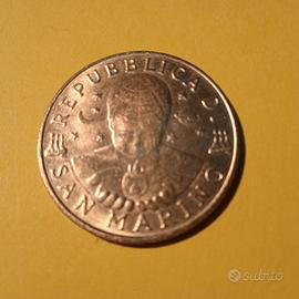 moneta da 200 lire del 1996 Repubblica San Marino.