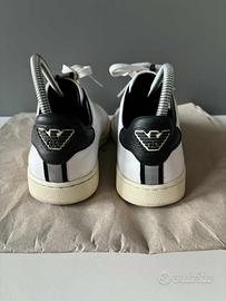 SNEAKERS STRINGATE EMPORIO ARMANI 100% PELLE N 37