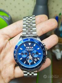 Orologio Sector-Quadrante Blu-Impermeabile 100m