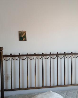 letto matrimoniale ottone 