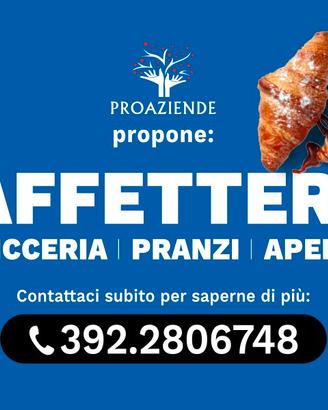 Caffetteria pasticceria pranzi Rif. PR001