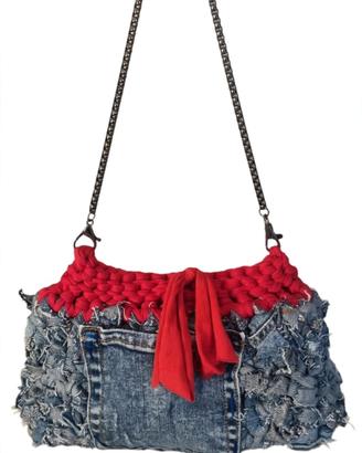 borsa di jeans e rossa 