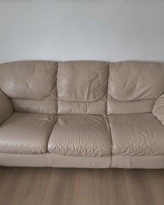 Divano in pelle vera 