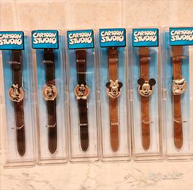 Lotto 6 orologi vintage Disney - Serie nuova rara