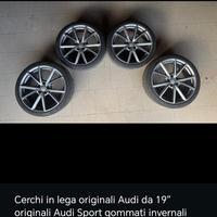 Set 4 cerchi in lega Audi sport 19 e gomme alpin