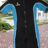 Tuta termica da mare+pinne per bambino