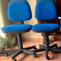 2 poltrone ufficio casa ergonomica lombare