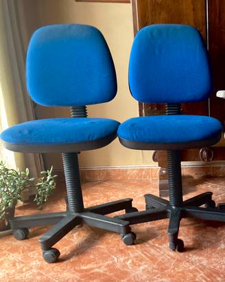 2 poltrone ufficio casa ergonomica lombare