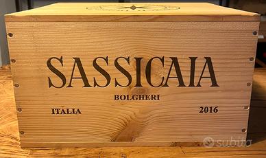 vino cassa x6 Sassicaia 2016