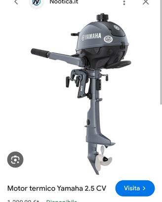 Motore fuoribordo Yamaha 2.5 CV 4 tempi