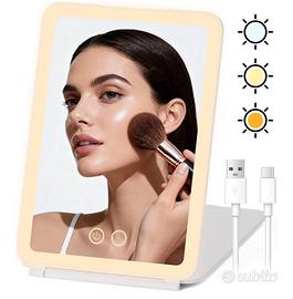 Specchio Trucco con Luci Ricaricabile