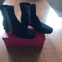 Stivaletti donna n. 38 color nero/argento