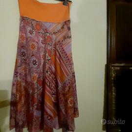 splendida gonna in seta svasata