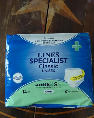 Pannolini Lines S 4x14 Pants Mutandina 56 pz