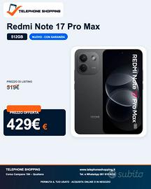 Xiaomi Redmi Note 17 Pro Max 8/512GB Nuovo