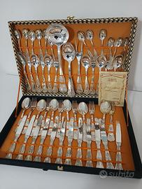 Servizio Posate Silver Plated 12 Persone Vintage M