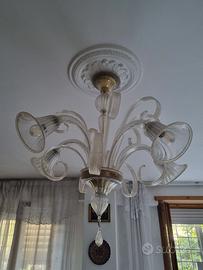 LAMPADARIO VETRO DI VENEZIA MURANO , VETRAIO LAVAI