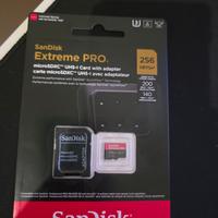 SD Sandisk Extreme PRO 256 gb nuova 