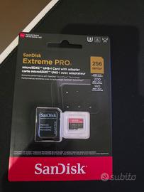 SD Sandisk Extreme PRO 256 gb nuova 