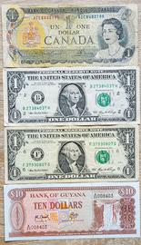 Set banconote dollari 