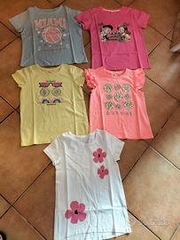 5 t shirt bambina 8-9 anni