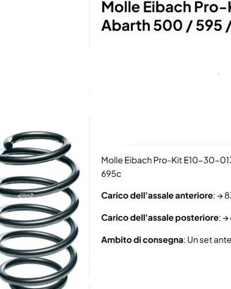 Molle Eibach Pro kit Abarth 595