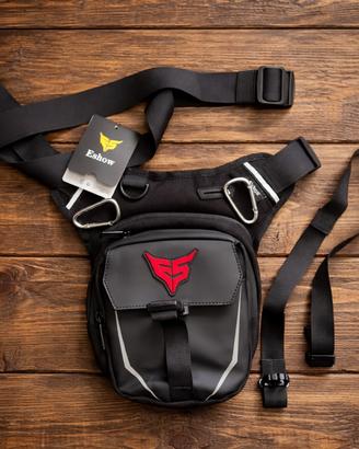 Borsa Marsupio Cosciale Acerbis Impermeabile Per Moto, Grigio/giallo Fluo, Taglia Media
