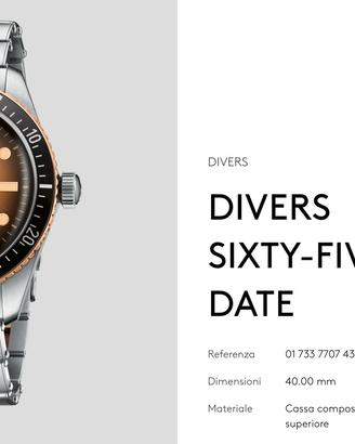 ORIS DIVERS SIXTY-FIVE DATE 40 mm