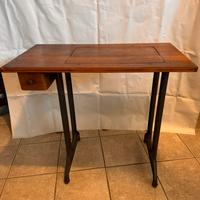 Tavolino legno ghisa Singer